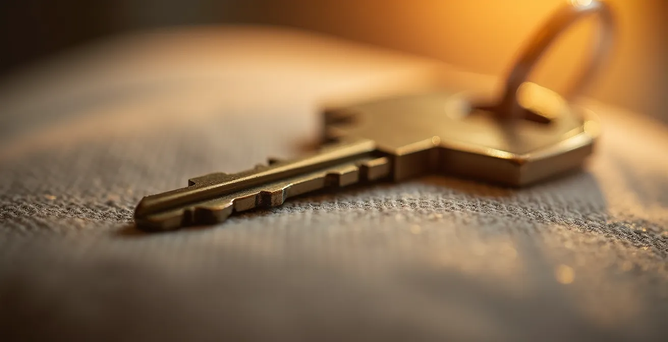 Visual metaphor for peace of mind through comprehensive home insurance coverage