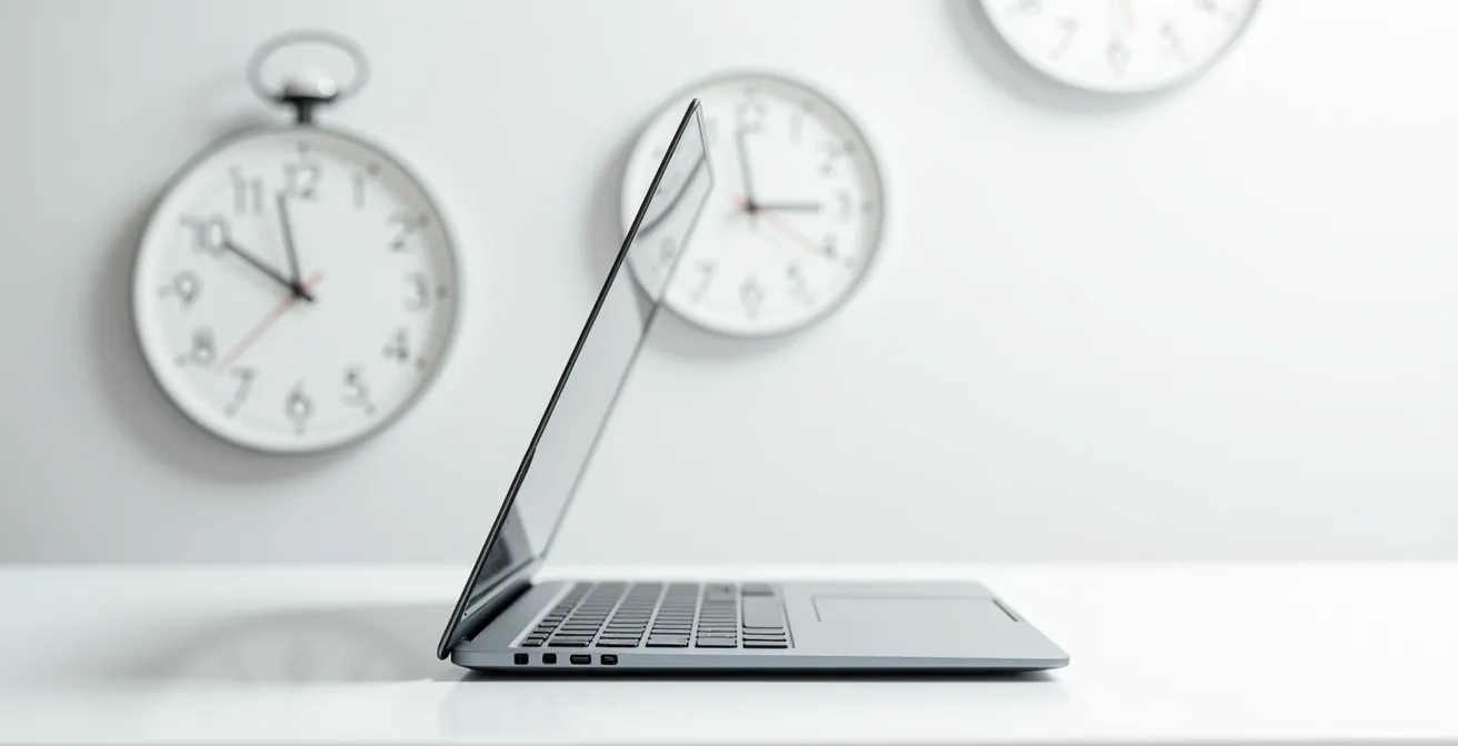 Visual representation of laptop value declining over time with insurance coverage gaps