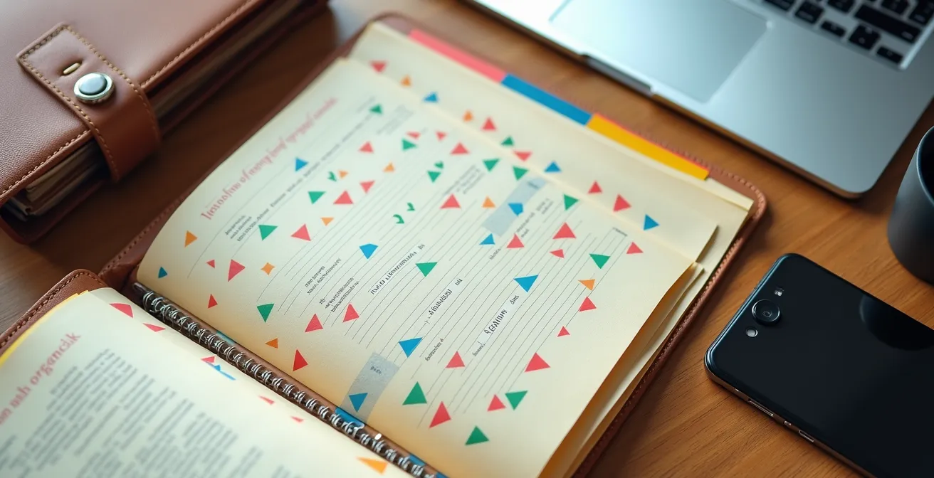 Digital organization system showing secure cloud storage setup for property documents